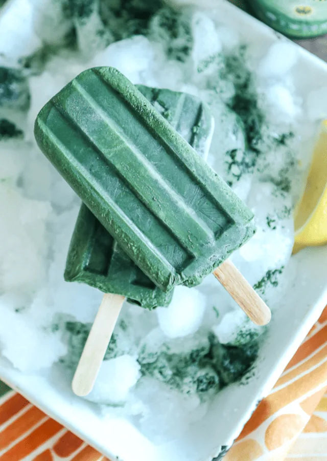 Spirulina Manna Popsicles for End-Of-Summer