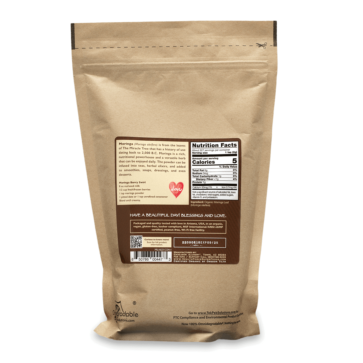 Moringa Leaf - 16 oz Powder