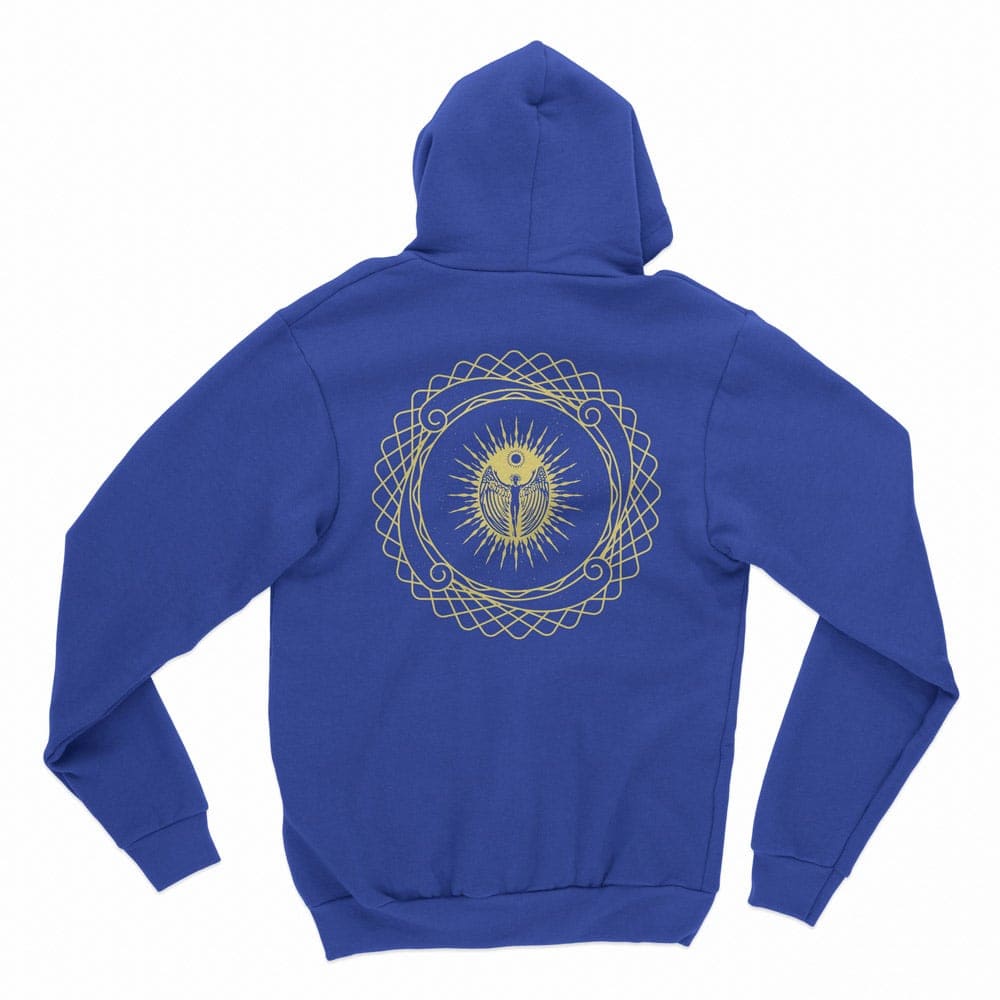 HealthForce SuperFoods Full Zip Hoodie Blue Back