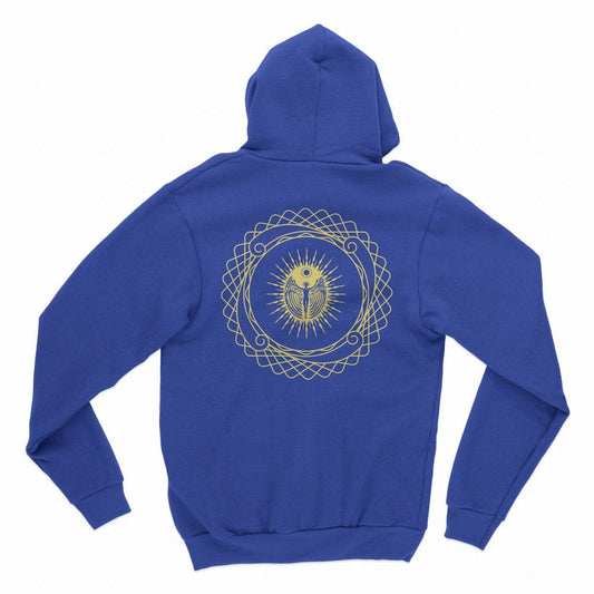HealthForce SuperFoods Full Zip Hoodie Blue Back