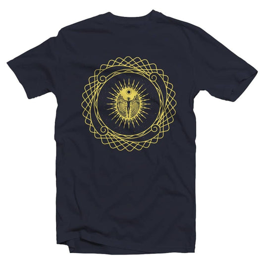 HealthForce SuperFoods Organic Cotton Tee Shirt Back Navy Blue